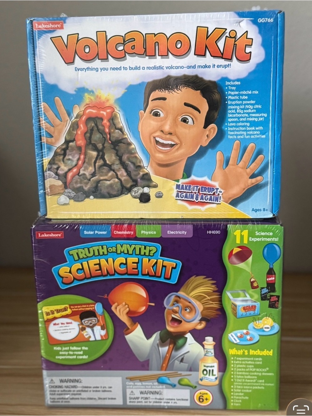 Lakeshore Volcano & Truth or Myth Science Kit Activity Experiments Lot